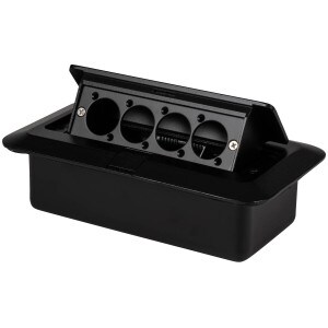 Pop Up Stage Box with Pre-Punched Panel for Four D-Style Connectors